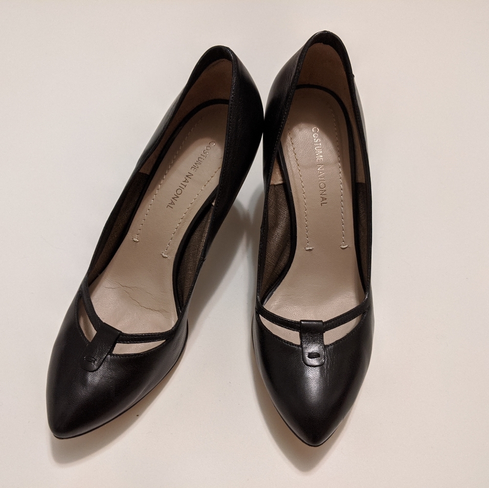 Costume national black pumps, size 37